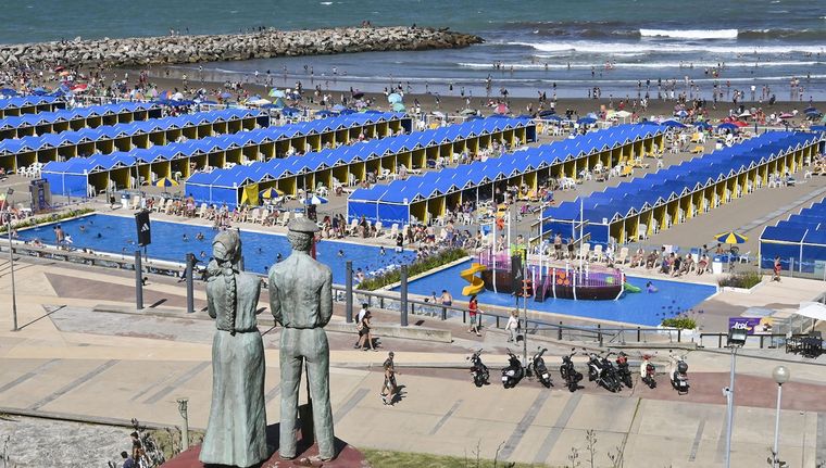 Los precios de los balnearios más reconocidos de Mar del Plata Foto: NA