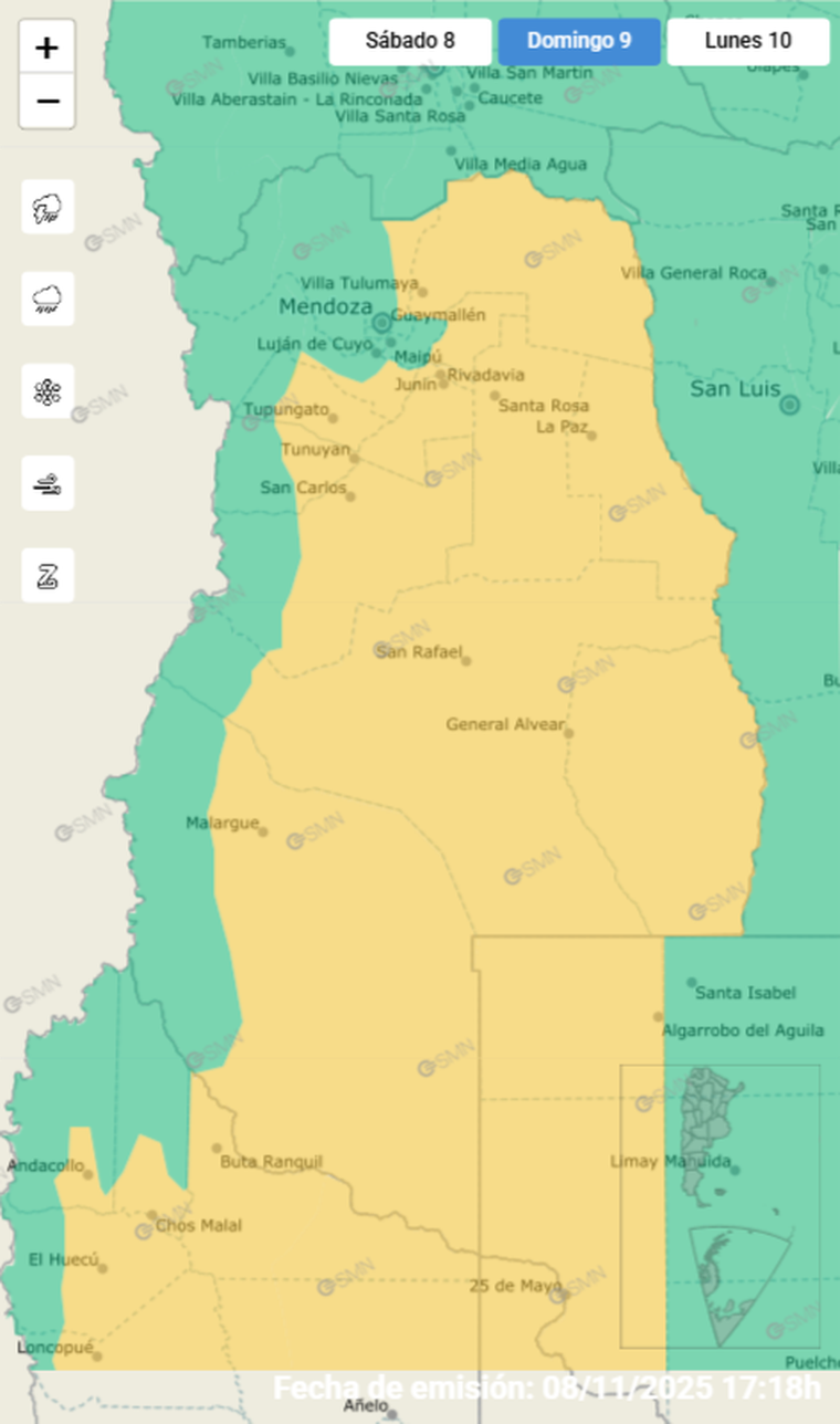 Vuelven las lluvias a Mendoza y hay alerta por tormentas hacia la noche. Vuelven las lluvias a Mendoza y hay alerta por tormentas hacia la noche.