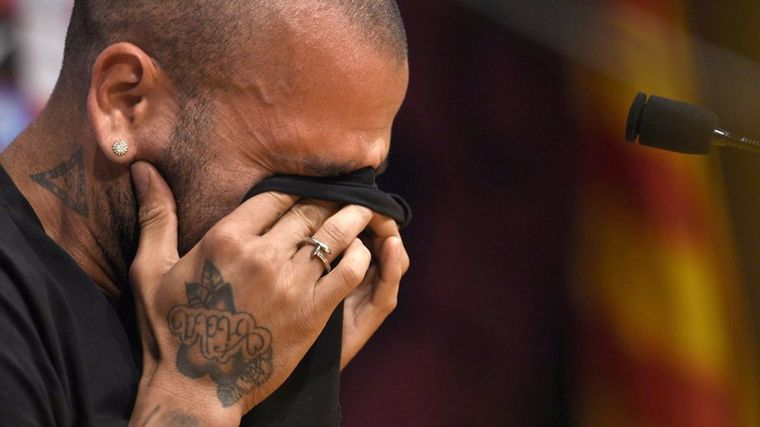 Dani Alves declaró ante la Justicia en la causa por agresión sexual Foto: EFE
