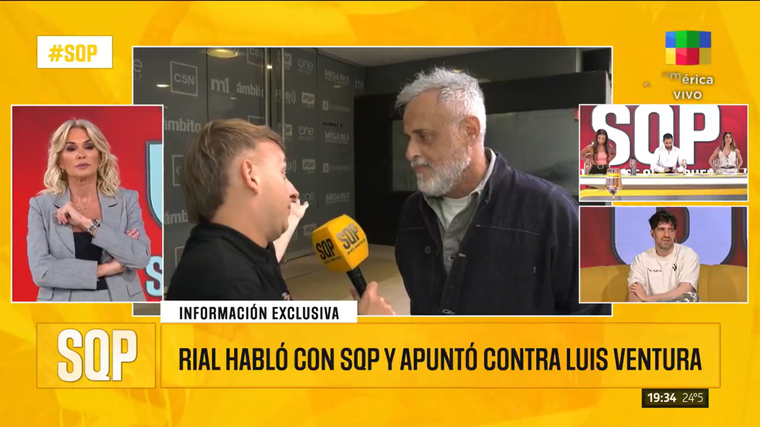 Jorge Rial le contestó a Luis Ventura. Jorge Rial le contestó a Luis Ventura.