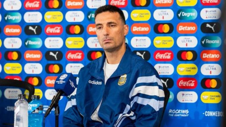 Scaloni habló en la previa del encuentro con Chile. Foto: @Argentina