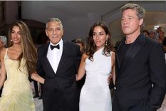 Amal Clooney e Ines de Ramon se llevaron todas las miradas en su paso por el Festival de Venecia Foto: Instagram