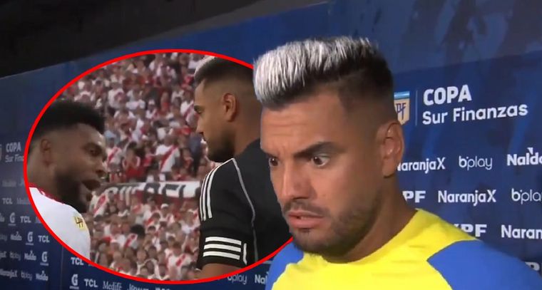 Chiquito habló del careo con el Colibrí sobre el final del partido.