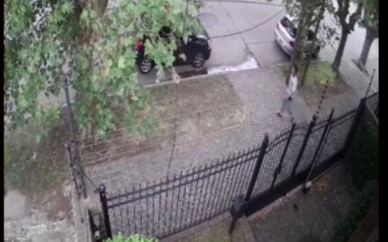 El hecho quedó registrado en las cámaras
