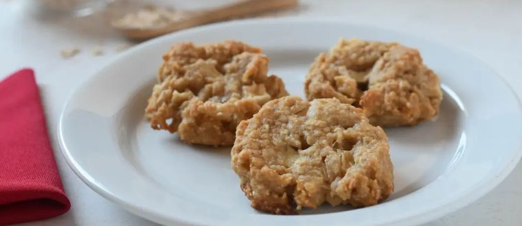 Cookies de avena y manzana sin azúcar Foto: recetasderechupete.com