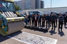 Los celulares destruidos por el Gobierno de Mendoza.&nbsp;