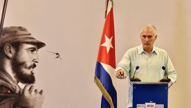 El presidente de Cuba Miguel Díaz-Canel reiteró que los problemas de la isla se debían al bloqueo estadounidense.