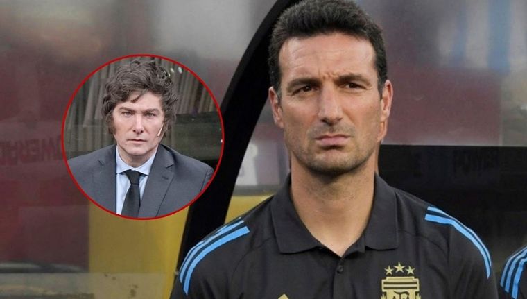 El seleccionador eligió no personalizar en la figura de Javier Milei pero sí manifestó su deseo de apoyo. Foto: Prensa AFA | @JMilei