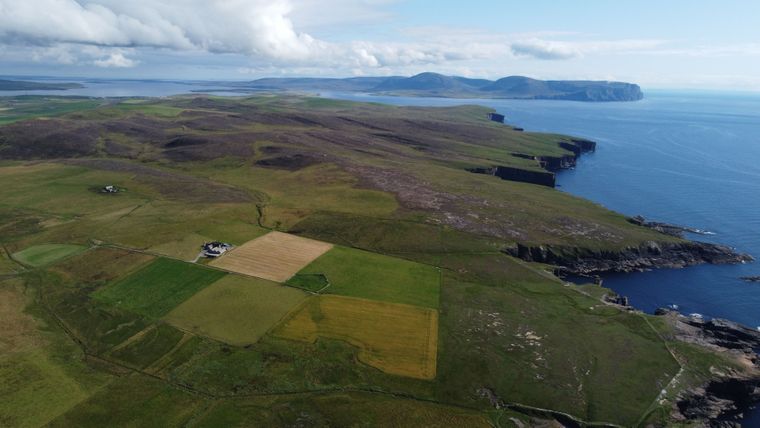 Paisaje de las islas Orcadas, donde el equipo de arqueologos hicieron el descubrimiento.&nbsp;