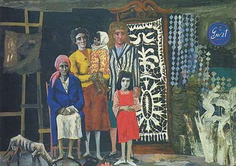 La familia, obra de Antonio Berni.