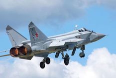 Un caza MiG-31 ruso, en una imagen de archivo. Un caza MiG-31 ruso, en una imagen de archivo.