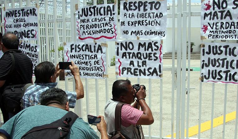 México, otro lugar donde mueren muchos periodistas. Foto: Efe.