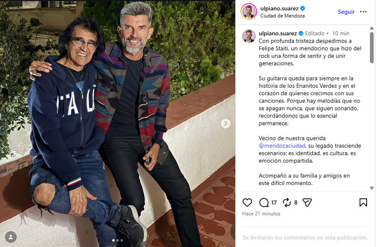 Ulpiano Suárez en Instagram. Ulpiano Suárez en Instagram.