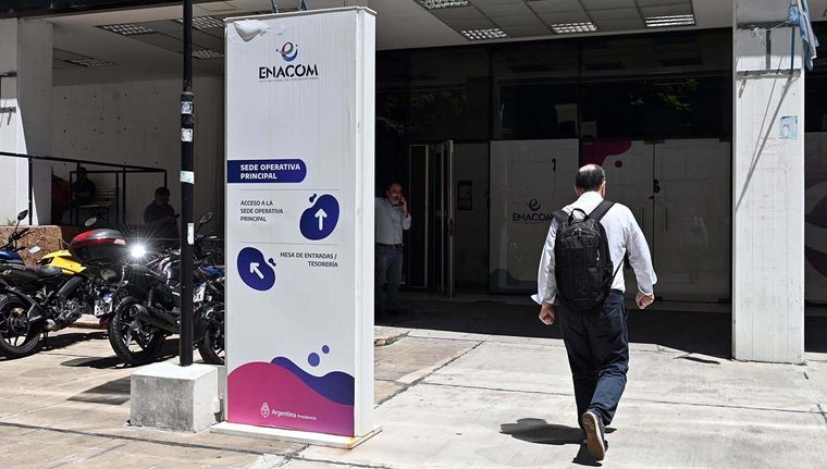 El enacom fue cerrado. El Enacom fue cerrado. Foto: Télam