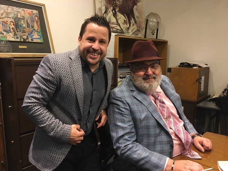 Martín Tetaz junto a Jorge Lanata. Foto: Foto facebook