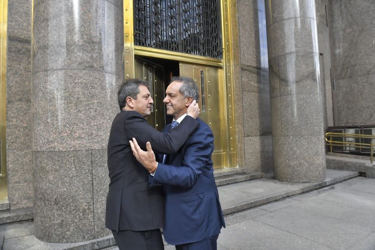 Sergio Massa y Daniel Scioli. Foto: Prensa del Ministerio de Economía