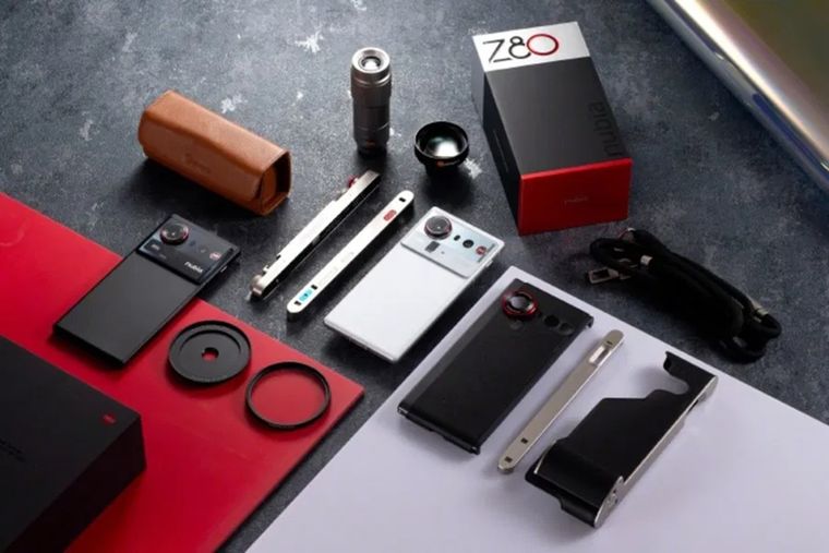 El kit de fotografía del Nubia Z80 Ultra incluye empuñaduras, fundas y lentes intercambiables. El kit de fotografía del Nubia Z80 Ultra incluye empuñaduras, fundas y lentes intercambiables.