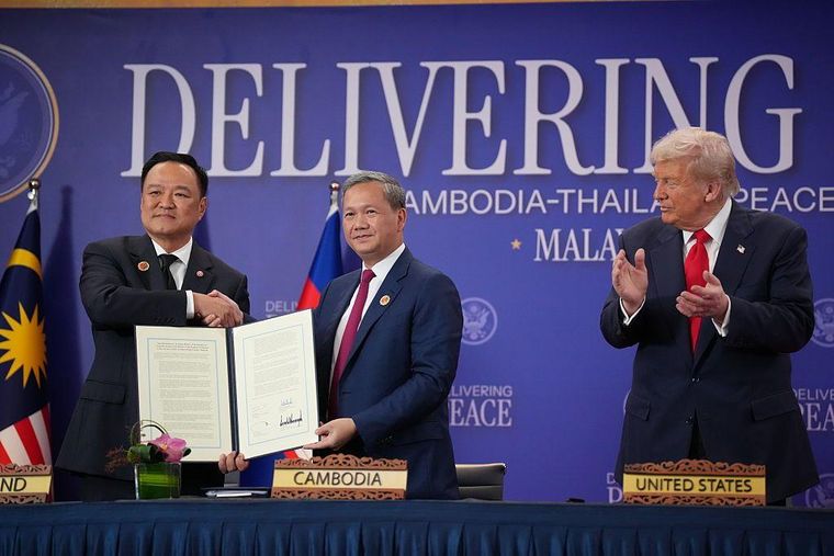 Además de los aranceles, el acuerdo entre Tailandia y Camboya ha sido otro asunto destacado de la agenda de Trump.