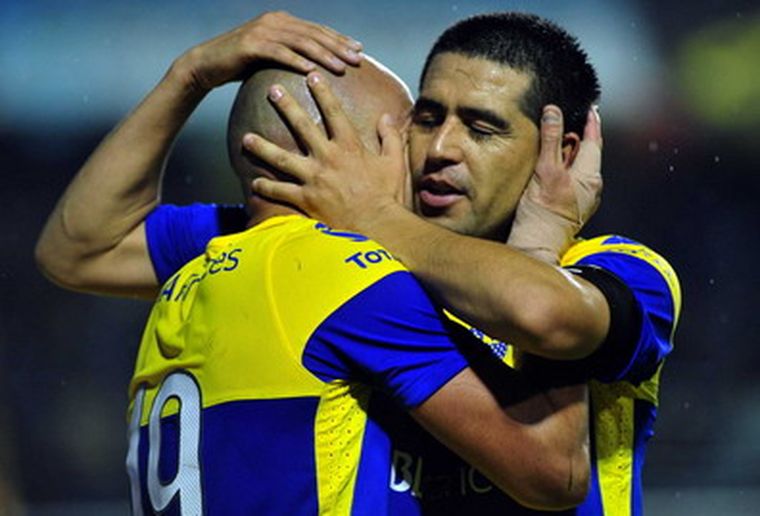 Silva y Riquelme, Boca quiere llegar a la final. Foto: Télam