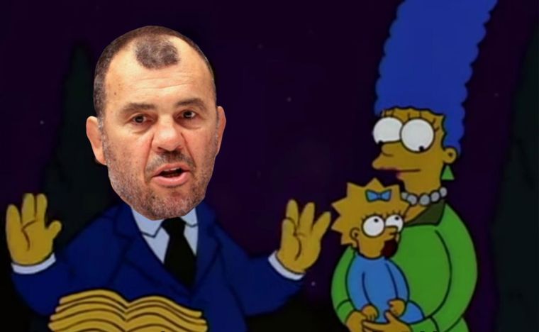 Cheika, uno de los protagonistas de los memes de Los Pumas. Foto: Twitter
