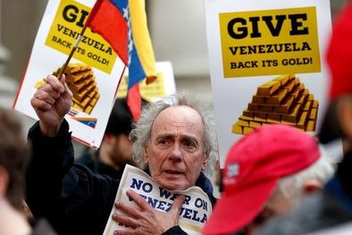 MDZol | En 2019, el Banco de Inglaterra congeló el acceso del gobierno de Venezuela a las reservas de oro, lo que ocasionó protestas entre simpatizantes de Maduro. Foto: GETTY IMAGES