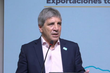 El ministro de Economía, Luis Caputo.