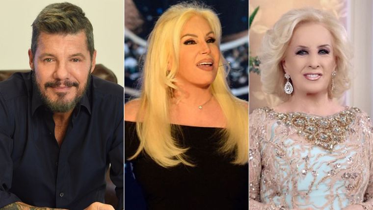 Marcelo Tinelli, Susana Giménez y Mirtha Legrand