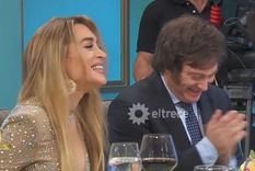 Javier Milei y Fátima Florez se conocieron en el programa de Mirtha Legrand. Foto: Captura de pantalla