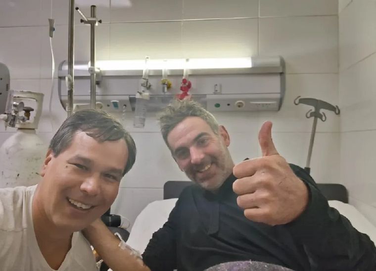 Fernando Reto Reynal en buen estado de salud junto a su compañero Samuel Solanilla.