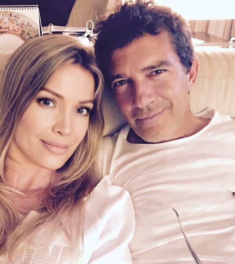 Antonio Banderas y Nicole Kimple. Foto: Instagram.
