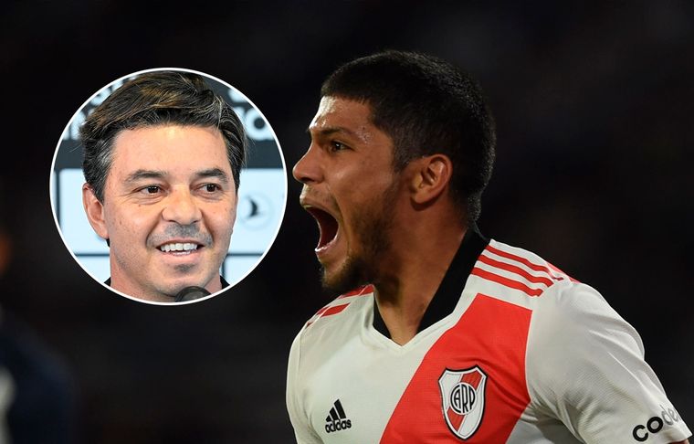 Robert Rojas Festeja Gallardo: Rojas estaría cerca de volver a jugar.