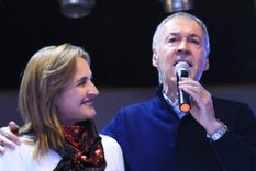La vicegobernadora electa Myrian Prunotto junto a Juan Schiaretti, tras ganar las elecciones por la alianza Hacemos Unidos por Córdoba Foto: Twitter Myrian Prunotto