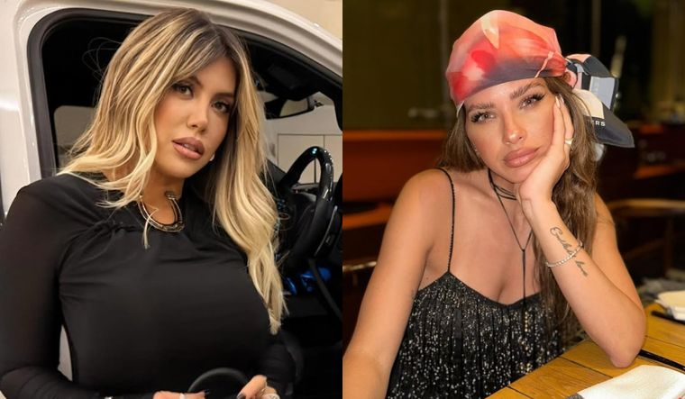 Wanda Nara encendió la guerra con la China Suárez. Foto: Instagram @wanda_nara, @sangrejaponesa