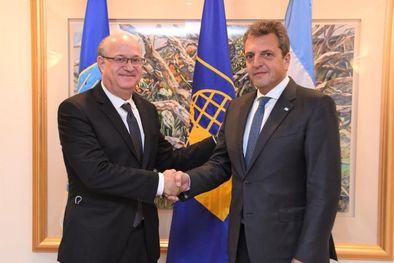 MDZol | Sergio Massa con Ilan Goldfajn Foto: Ministerio de Economía