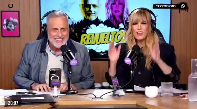 Jorge Rial y Viviana Canosa, una dupla polémica. Foto: Captura de video Carnaval Stream.
