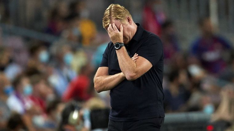 Ronald Koeman, DT de Barcelona. Foto: EFE