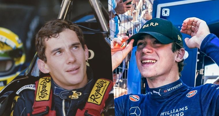 Senna, Colapinto y otro punto en común además del parecido físico. Foto: Archivo Mdz