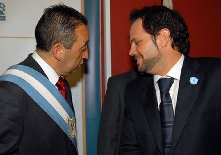 Jaque y Racconto, tras la Asamblea. Foto: Nacho Gaffuri / MDZ