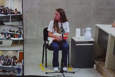 Vanessa Cáceres y su marido, Raúl Calderón, brindaron este martes testimonio sobre la muerte de su hijo, Francisco, la primera de las cinco víctimas fatales del Hospital Materno Neonatal. Foto: captura de video.