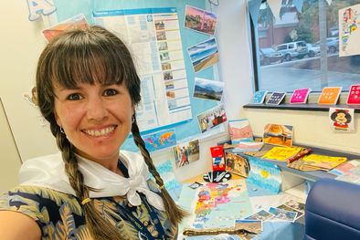 MDZol | Cecilia Camarero da clases en una escuela pública de Carolina del Norte Foto: Gentileza Cecilia Camarero