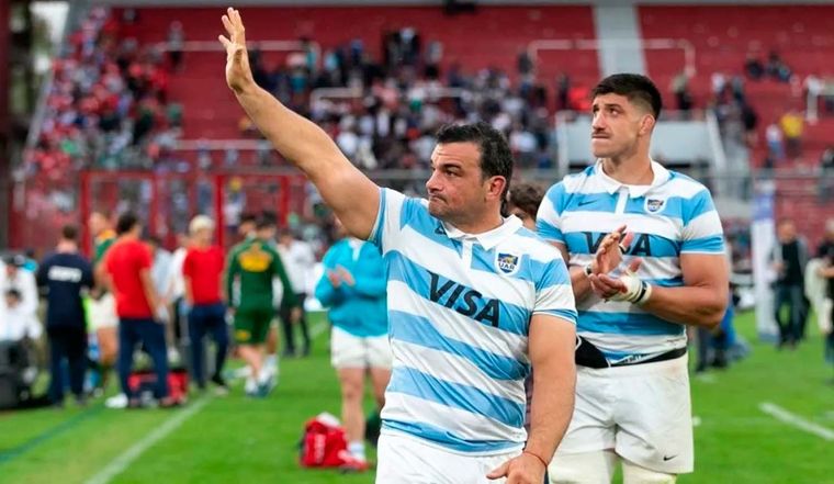 Agustín Creevy recibió una distinción especial. Foto: Los Pumas