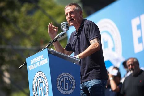 Jorge Sola, referente del triunvirato de la CGT. Jorge Sola, referente del triunvirato de la CGT.