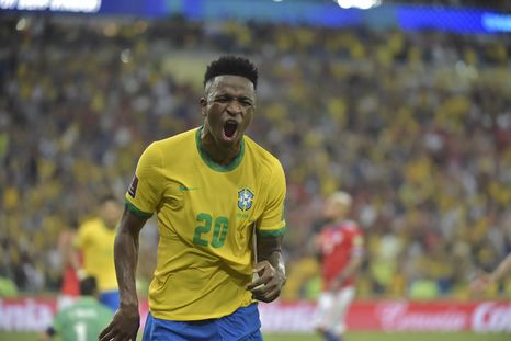 Vinícius Júnior, referente de Brasil. Vinícius Júnior, referente de Brasil.