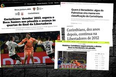 La prensa brasileña destaca los penales atajados por Cassio y los fallos de Benedetto que le posibilitaron eliminar a Boca.