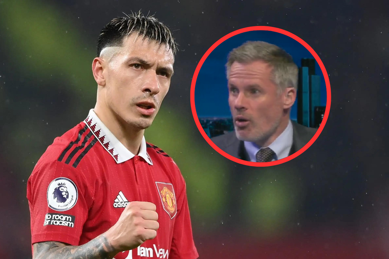 Jamie Carragher, ex Liverpool, le pidió disculpas a Lisandro Martínez por sus críticas y lo nombró la sorpresa del año en la Premier League