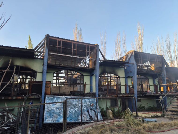 Así quedaron las instalaciones del exboliche Nonquén tras el incendio.&nbsp;