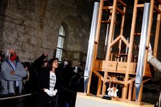 Momento del primer cambio de nota en siete años, en Halberstadt, Alemania, el 5 de septiembre de 2020. Foto: RT Momento del primer cambio de nota en siete años, en Halberstadt, Alemania, el 5 de septiembre de 2020. Foto: RT