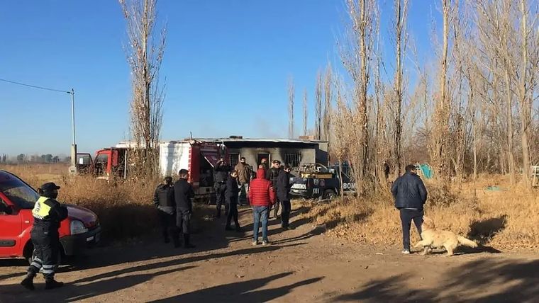 El incendio en Alvear Foto: Diario San Rafael