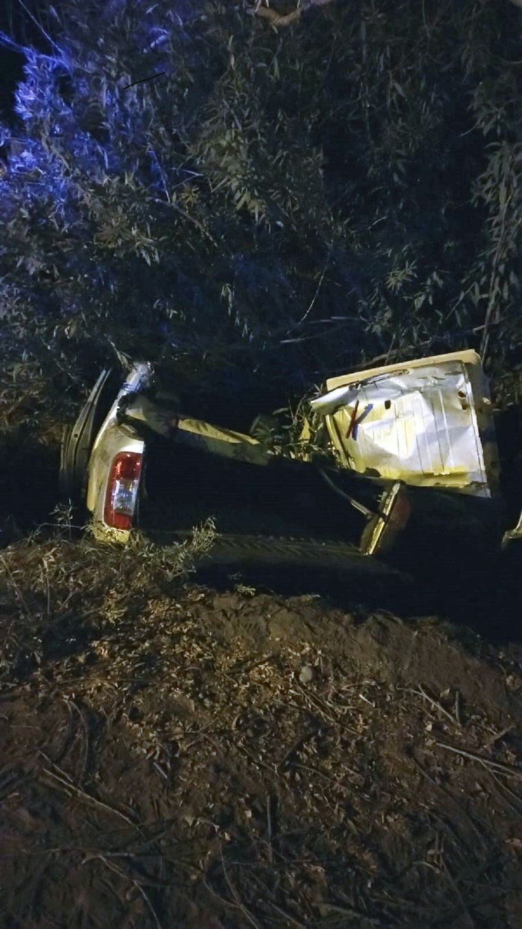 Así quedó la camioneta Foto: Ministerio de Seguridad