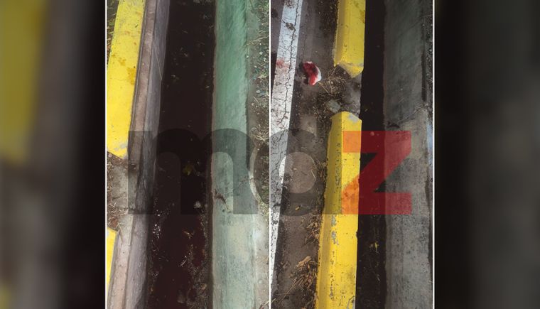 La sangrienta escena del ataque que sufrió Carlos Jacovich, el hombre que murió luego de ser apedreado en Godoy Cruz.&nbsp;